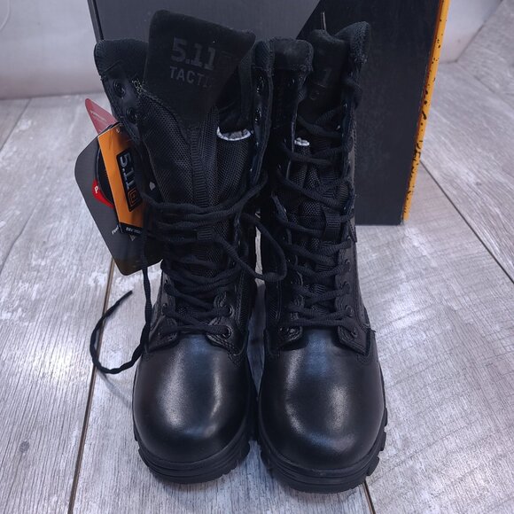 5.11 Tactical EVO 8" Boot Mens 4 Black Insulated Side Zip Shock Absorbing D3O - Picture 2 of 9